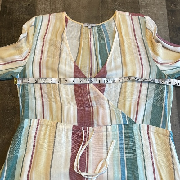 Rails for Anthropologie deep V front long sleeve dress - Picture 8 of 16